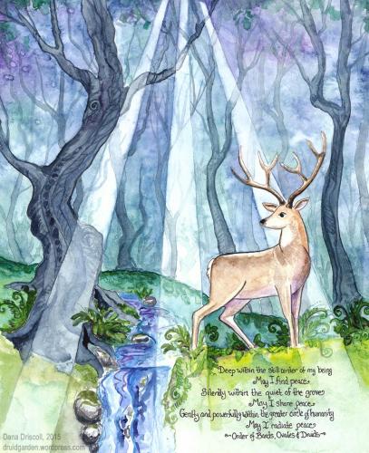 stag awen painting large